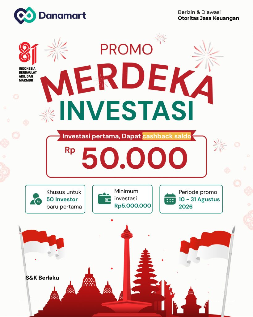 Promo Kemerdekaan Danamart Bonus Saldo Rp50.000
